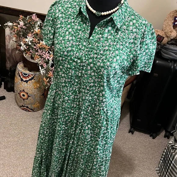 Cheers to a lovely green dress by Joules